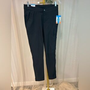 Columbia Fleece Lined Hiking Pants Omni-Shield Black Size 4 NWT